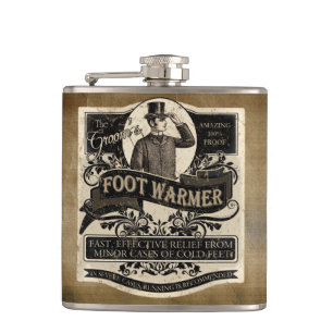 Cantil Aquecedor do pé do vintage do noivo