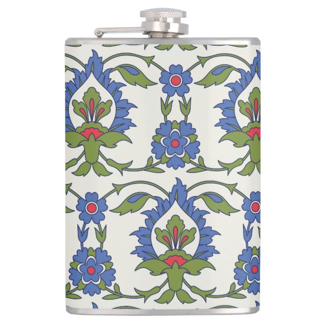 Cantil Árabe Tradicional: Iznik Azulejo Invisível. (Frente)