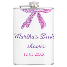 Cantil Arco de casamento rosa roxo brilho glitter nome