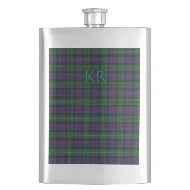 Cantil Argyll District Tartan com monograma / nome (Frente)
