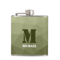 Army light green geometric mesh pattern Monogram