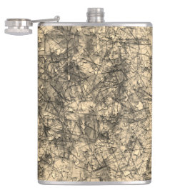 Cantil Arranhões em arranhões em um khaki ligeiramente vi