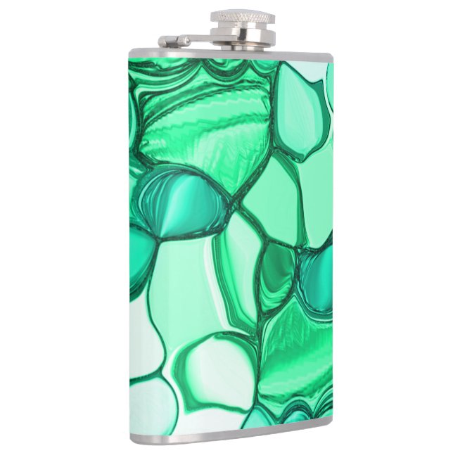 Cantil Arredondar como pedras em tons de verde claro para (Direita)