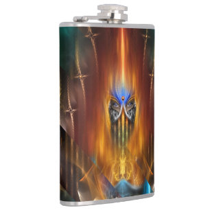 Cantil Arsencia Deusa Ouro Razor Cut 8oz Vinyl Flask