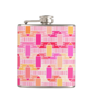 Cantil Art Deco chic industrial - rosa, pêssego, dourado