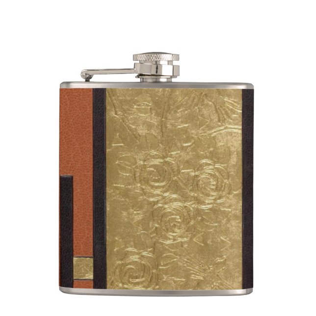 Cantil Art Deco em Dourado e Bege (Frente)