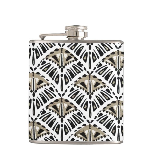 Cantil Art Deco Fan Design Flask (Frente)