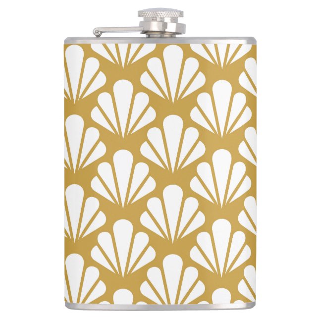 Cantil Art Deco, padrão floral geométrico sem costura. (Frente)