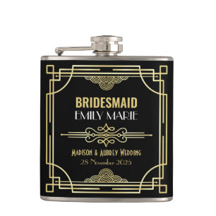 Cantil Art Deco Wedding Bridesmaid Dourado Prefeito 1920