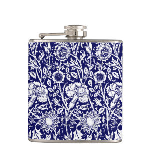 Cantil Art Nouveau Carnação Damask, Marinho e Branco