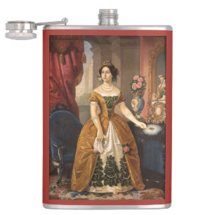 Cantil Art Retrato Frasco de monograma personalizado