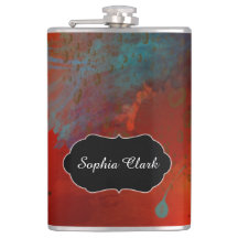 Arte abstracta do Grunge do vermelho, do Aqua & do