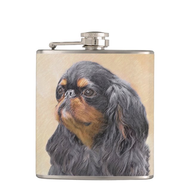 Cantil Arte Animal Original Pintura Inglesa Toy Spaniel (Frente)