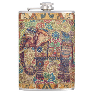 Cantil Arte com Motivo de Elefante Antigo e Vintage