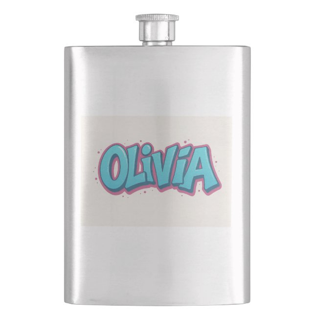 Cantil Arte com o Nome Olivia (Frente)