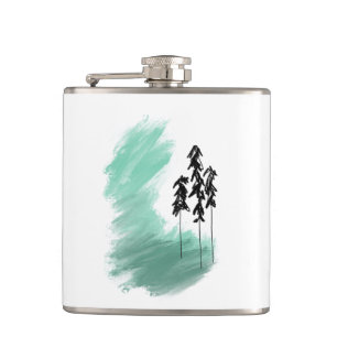 Cantil arte de árvore verde escandinava simples moderno m