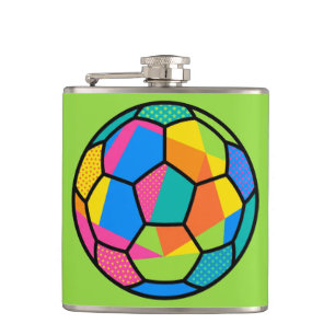 Cantil Arte de Bola de Futebol Geométrica Pop Art