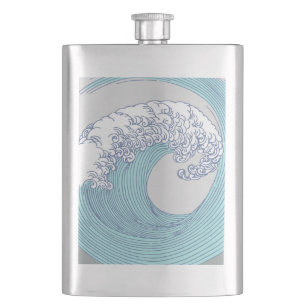 Cantil Arte de onda de surf Ukiyo-e japonês vintage da co