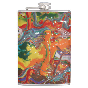 Cantil Arte de Pintura de Fluxo de Cor de Arco-íris