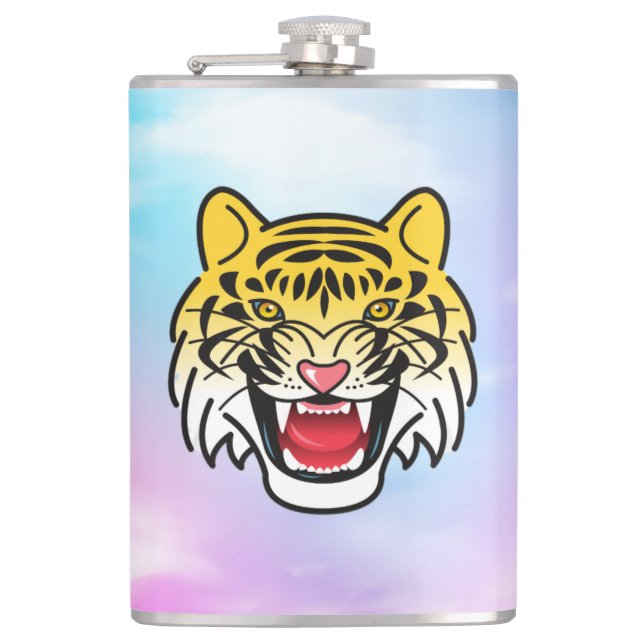 Cantil Arte de Rosto de Tigre Sorridente-21876 (Frente)