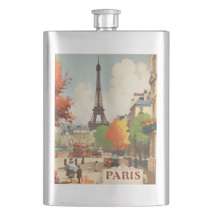 Cantil Arte de Viagem Vintage Paris para Sorvos Sofistica