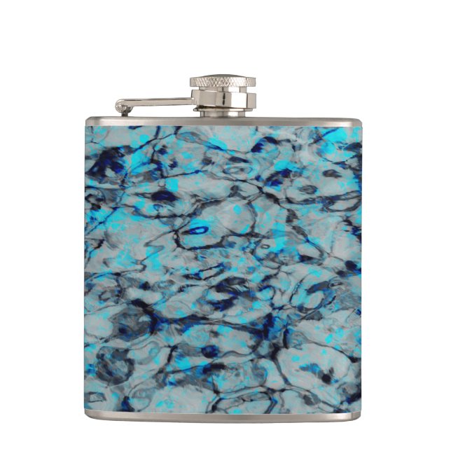 Cantil Arte digital legal e moderna da aquarela azul (Frente)