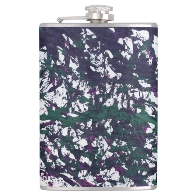 Cantil Arte em Mármore Roxo, Verde e Rosa (Frente)