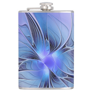 Cantil Arte fractal moderna abstrata lavanda azul