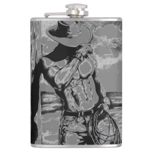 Cantil Arte original moderna e legal desenho de Cowboy   