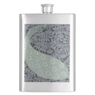 Cantil Arte Vintage Nouveau Pavão Azul Verneuil