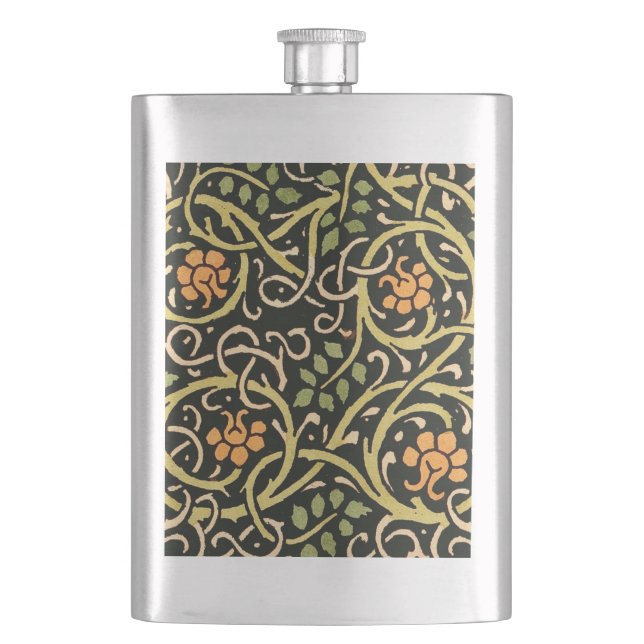 Cantil Artes e Ofícios Vintage Padrão Floral Roycroft (Frente)