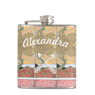 Cantil Árvore de espiral de seta cruzada Art Deco