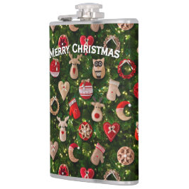 Cantil Árvore de Natal com brinquedos de feltro