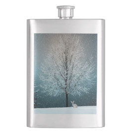 Cantil Árvore gelada à noite