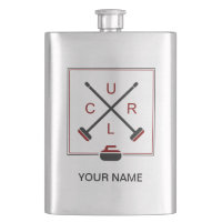 As vassouras cruzadas que ondulam a garrafa -