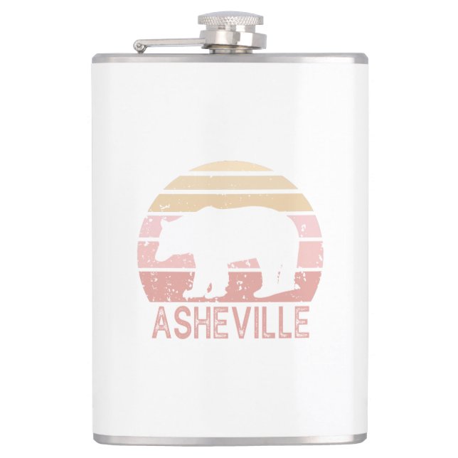 Cantil Asheville North Carolina Retro Bear (Frente)