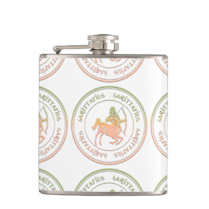 Cantil Astrologia Sagitário Zodiac d1 Flask 2