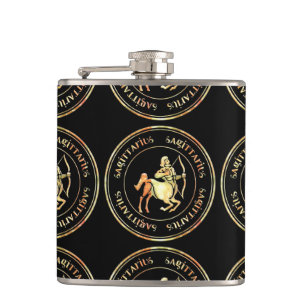 Cantil Astrologia Sagitário Zodiac d1 Flask 3