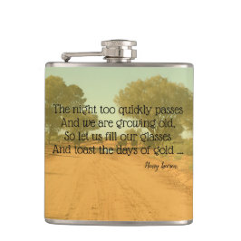 Cantil Aussie Henry Lawson Cote Bebendo Flask