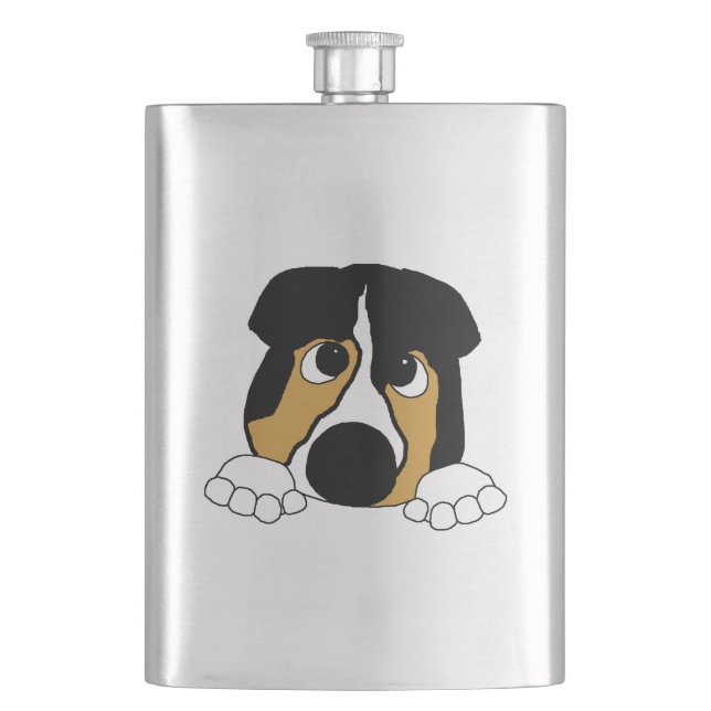 Cantil aussie tri preto espiando (Frente)