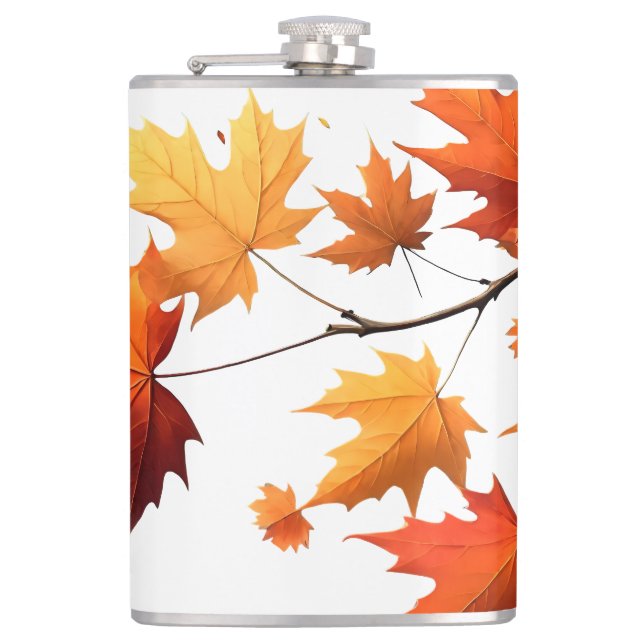Cantil Authumn leaves Vinyl Wrapped Flask (Frente)