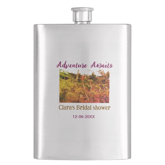 Cantil Aventura em campos de arroz aguarda nome da desped (Frente)