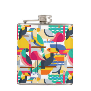 Cantil Aves Tropicais Geométricas