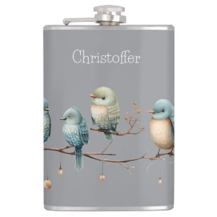 Cantil Aves Whimsical em Ramificações de Elegância Eterno