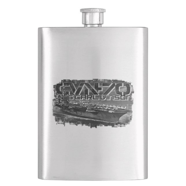 Cantil Avião Carl Vinson Classic Flask (Frente)