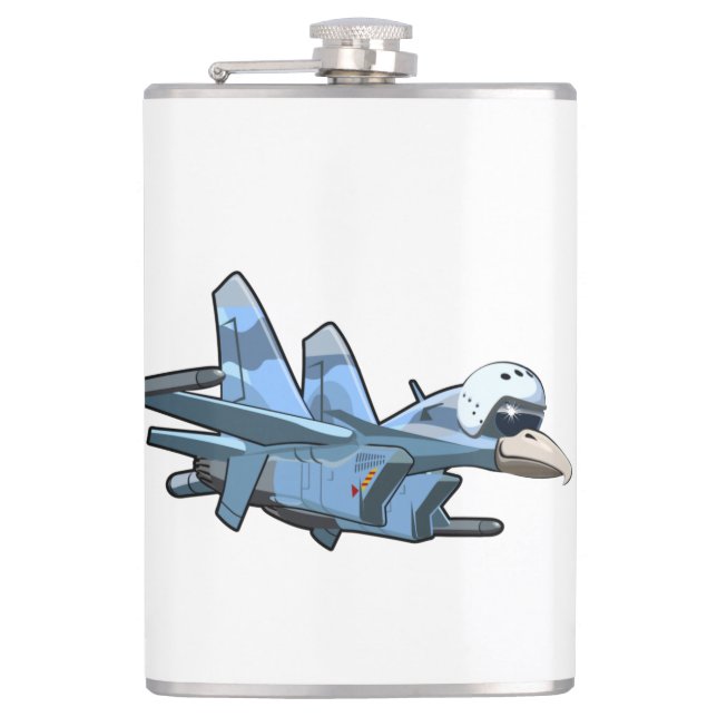 Cantil Avião-de-caça-caricatura (Frente)