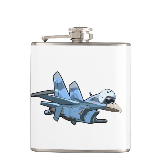 Cantil Avião-de-caça-caricatura (Frente)