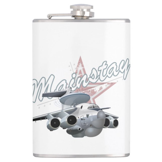 Cantil Avião militar de animação (Frente)