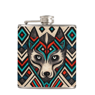 Cantil Aztec Wolf Face