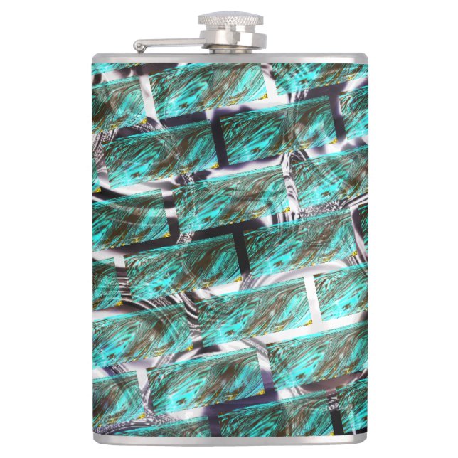 Cantil Azul-claro, bolhas na grade ou efeito de tijolo? (Frente)